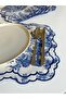Toile De Jouy Patterned Luxury American Service Set of 6 - L'Antique Series - 4