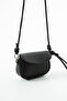 Women's Crossbody Bag with Adjustable Knot Detail Strap Black - 3
