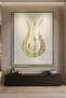 The Majestic Tulip Islamic Wall Art | Framed Canvas Print | Arabic Calligraphy Decor for Living Room, Bedroom, Office & Gift