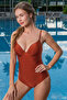 Orange Camouflage/Shaping Swimsuit - 3