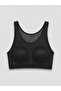 Black Stand Collar Patterned Women's Hijab Swimsuit Set - 5