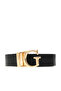 Ella Logo Adjustable and Reversible Women's Black Belt Bw7861P3430-Bbi
