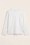 Women's Long Sleeve T-Shirt Seahorse Bloom Printed White – Stretchy Fabric, Comfortable Fit, Crew Neck - 3