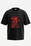 Pantera Vulgardisplay Design Back Printed Cotton Black Oversize T-Shirt