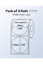 Round Labels Compatible with B1 / B21 / B3S Label Printer, 3 Rolls 50 x 50 mm Thermal Label Tape for Supermarkets Retail Office, 150 Labels/Roll, Transparent - 7