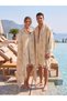 Peştemal, Beach-Bath-Sauna-Hamam-100% Cotton-Muslin Fabric Towel-Seafood Mussel Patterned-Double Sided-Dual Color-Double Directional Use-Breathable Fabric-Water Absorbent-Quick Drying-Skin-Friendly-Soft Textured-90*180 cm - 3