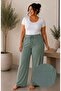 Women's Oversized Wrinkled Pants – Comfortable Fit - Plus Size - 3