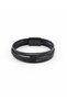 Men's Black Multi-Row Braided Leather Bracelet - 3