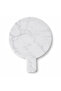 Gca White Marble Round Cutting and Presentation Board |   Natural Stone Serving Board - 2