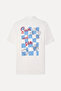 Men's White Embroidered Comfort Fit Resort Collar Short Sleeve Shirt - 2