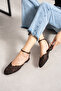 Larista Lace Detail Back Strap Buckle Women's Flat Sandals - 3