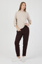 Women's Three-Quarter Sleeve Pleated Detailed Modal Fabric Tracksuit Set