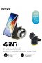 4-in-1 Magnetic Wireless Charging Station CS16, 15W Fast Qi Charger for iPhone/Watch/AirPods