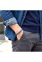 Steel Chain Silver and Blue Barley Hematite Men's Bracelet 31682B21D5 - 2