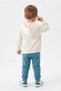 Boys' 3-Piece Tracksuit Set Long Sleeve Crew Neck Embroidered T-Shirt - Hooded Zipper - 4