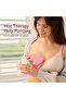 Larger Breast Therapy Packs, Hot and Cold Breast Pads with 2 Soft Covers, Breastfeeding Essentials, 2 Pack, Pink - 2