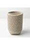 Verona Polyresin Toothbrush Holder 7.8x7.8x11cm - Beige - 3