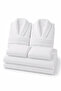 6 Piece Double Family Bathrobe Towel Set Aurea - 6