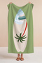 Surfboard Tropical Palm Beach Towel—Green Modern Marine Pool & Beach Quick-Dry Towel - 7