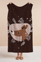 Children's Beach Towel with Cute Deer Figure - Nordic Brown Cream Quick-Drying Microfiber Towel - 6