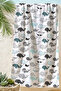 Whale Themed Children's Beach Towel - Marine Mint Black Pool Sea Quick-Drying Microfiber Towel - 4