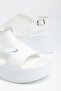 24414-571 White Daily Wedge Heel Women's Sandals - 4