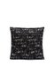 Black and White Textured Decorative Throw Pillow Cover Modern Chenille Design - 3