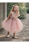 Flower Embellished Evening Dress - 3