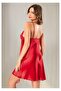 Strappy Lace & Tulle Detailed Satin Nightgown - 2