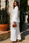 Flounced Hijab Set A9287-Çl White - 3