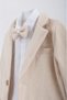 Boys' 100% Cotton Gentlemen Jacket and Bow Tie 4-Piece Special Occasion Suit Set - 5