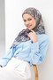 وشاح فيلورا بنمط المنك الداكن 90x90