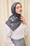 وشاح مونارا لورا أسود 90x90 - 2