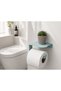 Lifetime Stainless Steel No Drilling Mounting Adhesive and Screw Rack Toilet Roll Holder Wc Paper Hanger Mint Green - Bth-014