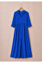 Aerobin Fabric V-Neck Slit Comfortable Cut Summer Dress - 2