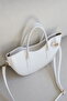 Half Moon Model Leather Hand and Shoulder Bag Women's Crossbody Shoulder Bag En32 Size15 - 3