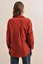 Women's Oversize Basic Cotton Tile Shirt - 7