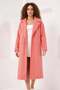 Women's Wide Collar Cut Oversize Cashmere Orange Coat - 4