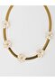 Flower Detailed Anklet Gold - 2