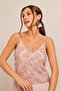 Strappy V-Neck Sleeveless Cutout Floral Pattern Lined Midi Dress 24024 - 5