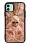 iPhone 11 Pink Teddy Spa Design Glossy Phone Case
