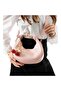 Women's Crescent Hobo Shoulder and Crossbody Bag with Cherry Accessories (Medium Size)