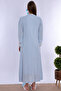 Soft Textured Maternity Nightgown Set Effortt - Blue - 4