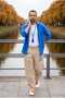 Men's Bohemian Shalwar Trousers 100% Cotton Linen Woven Loose Fit Comfortable Summer Beige - 3