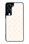 Vivo Y04 Cream Pink Coquette Pattern Designed Glossy Phone Case