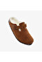 Suede Shearling Unisex Brown Slippers Juststep - 4