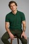 Men's Fashion Comfort Green Polo Collar T-Shirt - 4