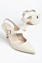 Women's Daily Classic Heels Rustic Leather Material Stiletto - 3