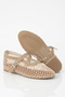 Karel Women's Knitted Mesh Detailed Buckle Strap Mary Jane Summer Ballerinas - 5