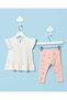 Infant Girls White T-Shirt With Leggings - 4